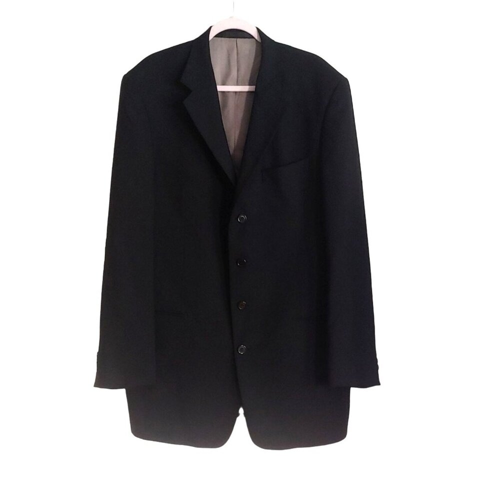 Givenchy Monsieur Men's Black Blazer Sports Classy Coat 44 Extra Long 4 Button